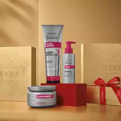Kit Presente Natal Siàge Glow Expert: Shampoo 250 ml + Máscara Capilar Ultra Brilho 250g + Balm Disciplinante Finalizador Capilar 100 ml na internet