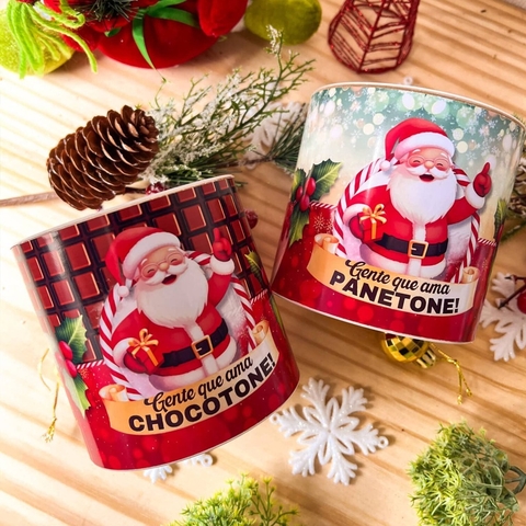 Tubolata para Mini Panetone - Natal