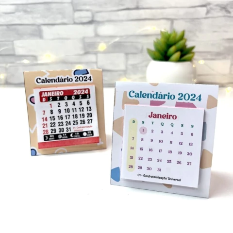 Mini Calendário de Mesa