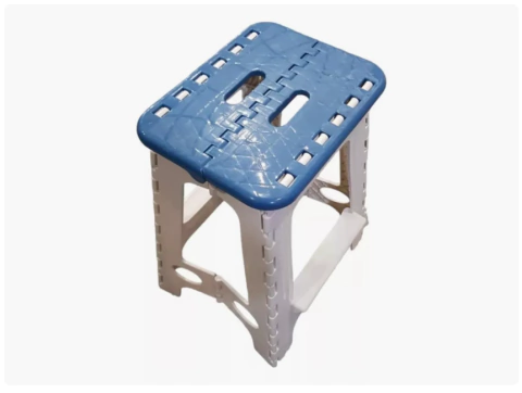 Banco Banquito Plegable Plástico Camping Hogar 46x31x24.5 Cm