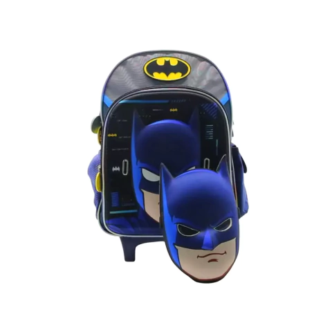 Mochila con carrito DC Liga De La Justicia y Máscara de Batman LJ304
