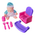 Bebé poppi con sillita y accesorios 28070