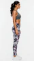 Calça Legging estampada caveiras e rosas-G na internet