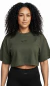 Cropped Oversized TRIPC - Verde Militar