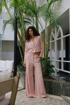 Pantalón Super wide Bernarda rosa en internet