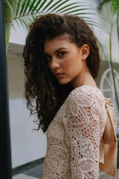 Vestido Mora de crochet rosa palo en internet