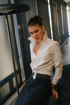 Camisa Pauli off white en internet