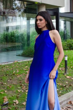 Vestido Viena seda natural degradé - comprar online