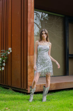 Vestido Morena plata - comprar online