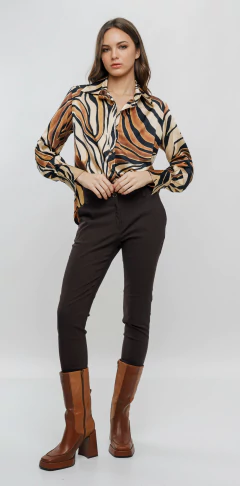 Pantalón chupín chocolate