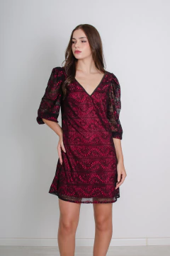 Vestido Amsterdam encaje y satén - comprar online