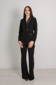 Pantalón sastrero negro - tienda online