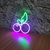 Luminária Painel Neon Led - Fruta Açaí 20x20cm