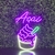 Luminária Painel Neon Led - Açaí no pote 58x41cm