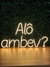 Luminária Painel Neon Led - Alô Ambev 33x62cm