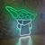 Luminária Painel Neon Led - Baby Yoda 37x55cm - comprar online