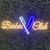 Luminária Painel Neon Led - Barber Club / Navalha 34x87cm