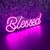 Luminária Painel Neon Led - Blessed 15x48cm