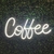 Luminária Painel Neon Led - Café / Coffe 43x21cm na internet