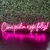 Luminária Painel Neon Led - Coma pudim e seja feliz! 27x120cm