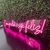 Luminária Painel Neon Led - Coma pudim e seja feliz! 27x120cm - comprar online