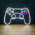 Luminária Painel Neon Led - Controle Video Game 49x32cm