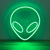 Luminária Painel Neon Led - Alien 27x30cm