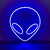 Luminária Painel Neon Led - Alien 27x30cm na internet
