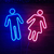 Luminária Painel Neon Led - Bwc Masculino e Feminino 17x27cm