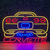 Luminária Painel Neon Led - Carro Corvette 70x47cm