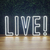 Luminária Painel Neon Led - Live! 61x30cm