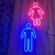 Luminária Painel Neon Led - Bwc Masculino e Feminino 17x27cm - comprar online