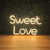 Luminária Painel Neon Led - Sweet Love 41x25cm