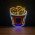 Luminária Painel Neon Led - Balde De Frango Frito 30x37cm - comprar online