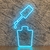 Luminária Painel Neon Led - Esmalte Pingando 73x33cm - comprar online