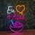 Luminária Painel Neon Led - Eu amo açaí + Tigela 38x60cm