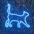 Luminária Painel Neon Led - Gato / Petshop 33x31cm - Kamaleon Neon Led