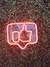 Luminária Painel Neon Led - Joinha, Like Facebook 30x35cm