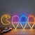 Luminária Painel Neon Led - Pacman Cascão 37x91cm