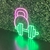 Luminária Painel Neon Led - Peso e Halter 42x41cm - Kamaleon Neon Led