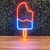Luminária Painel Neon Led - Picolé 51x23cm - Kamaleon Neon Led