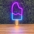 Luminária Painel Neon Led - Picolé 51x23cm