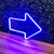 Luminária Painel Neon Led - Seta 24x34cm - comprar online
