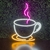 Luminária Painel Neon Led - Xicará De Café / Coffe 60x46cm na internet