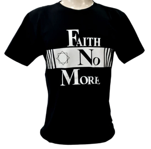 Camiseta Faith No More - Logo - tamanho G - Último tamanho disponível