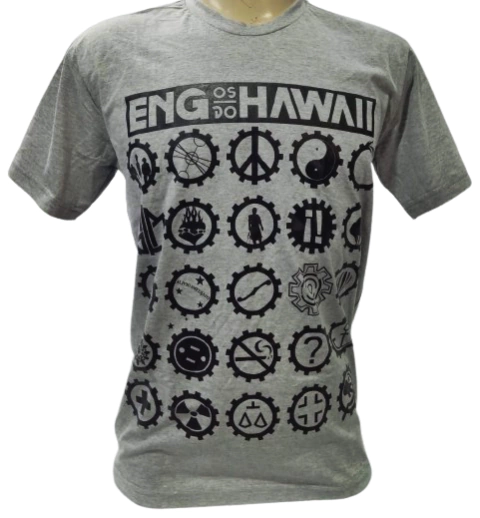 Camiseta Engenheiros do Hawaii - Simbolos - Black Well - comprar online