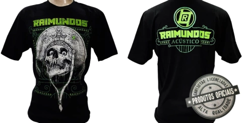 Camiseta Raimundos - Acustico - Camiseta Oficial Licenciada - Consulado do Rock