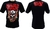 Camiseta Bullet For My Valentine - Skull Roses - Tamanho PP - Último tamanho disponível