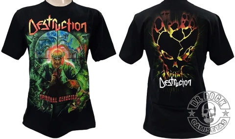 Camiseta Destruction - Spiritual Genocide - Consulado do Rock - Tamanho P - Último tamanho disponível