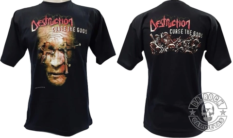 Camiseta Destruction - Curse of Gods - Tamanho P - Último tamanho disponível